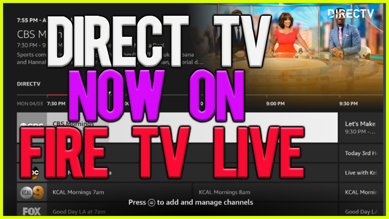 DirectTV TV Stream IPTV Now Added to Amazon Fire TV Live Tab