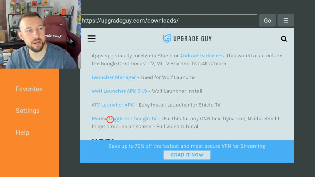 Download section on upgradeguy.com full of apk downloads