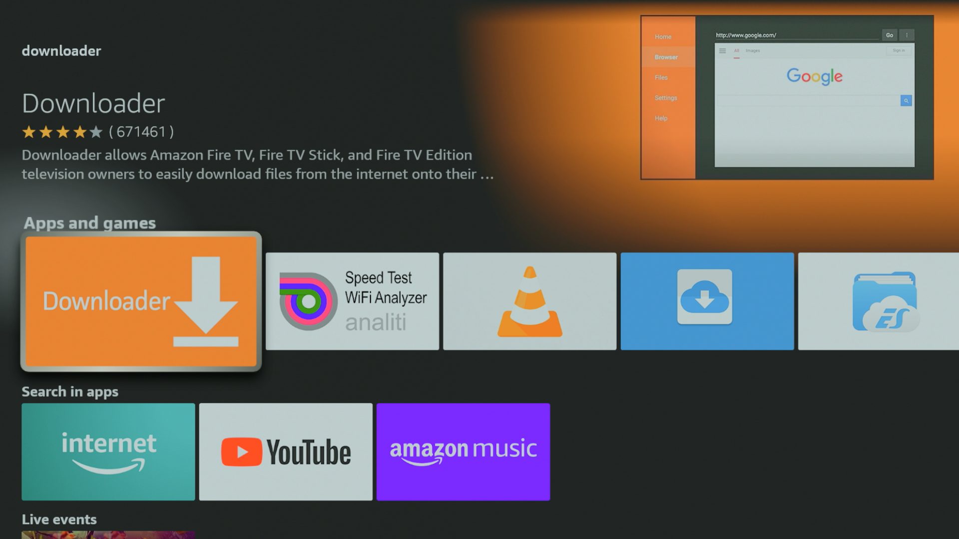 How to use Downloader on Firestick and Fire TV OS Devices